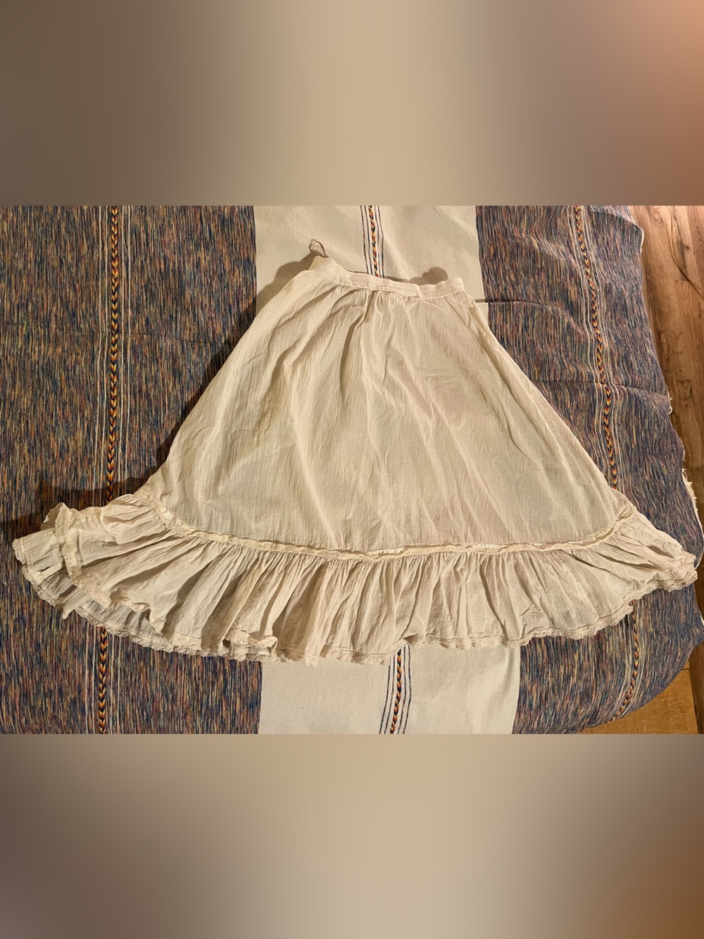 Vintage! 1970’s! Off-white peasant skirt! Amazing condition. Byer California.